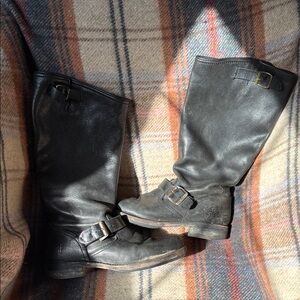 Frye Black Leather Boots